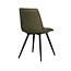 Label51 Eetkamerstoel Bistro - Moss - Micro Suede - Black Frame