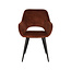 Label51 Eetkamerstoel Fer - Rust - Velours - Black Frame