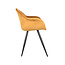 Label51 Eetkamerstoel Forli - Oker - Fluweel - Black Frame