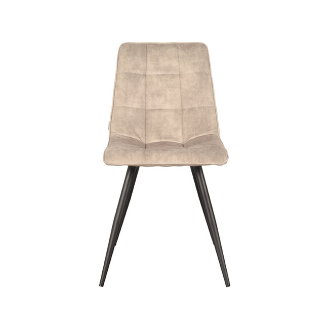 Label51 Eetkamerstoel Jelt - Zand - Velours - Black Frame