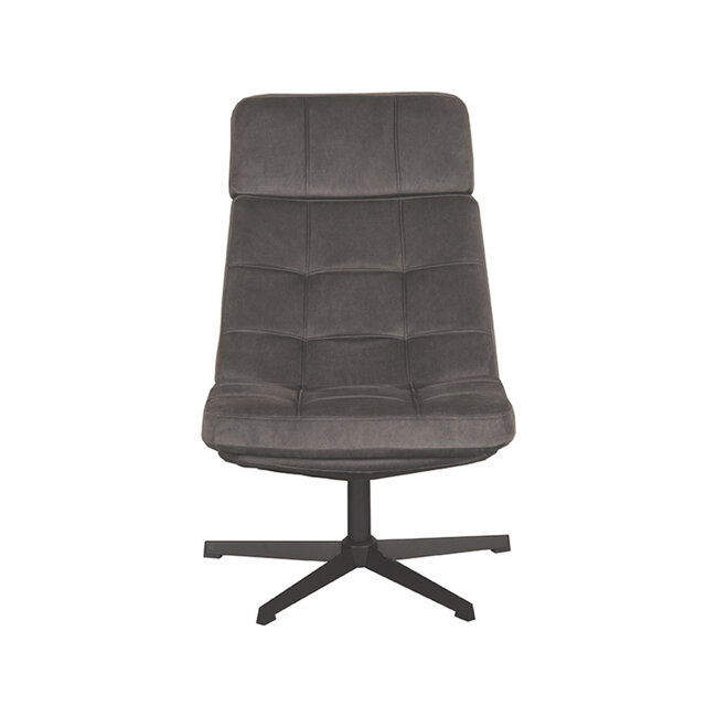 Label51 Fauteuil Alvar - Antraciet - Cosmo - Excl. Hocker