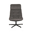 Label51 Fauteuil Alvar - Antraciet - Cosmo - Excl. Hocker