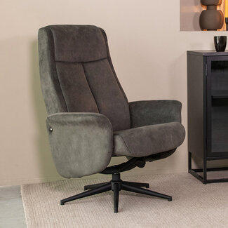 Label51 Fauteuil Bergen - Antraciet - Cosmo - Excl. Hocker Label51 Fauteuil Bergen - Antraciet - Cosmo - Excl. Hocker