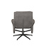 Label51 Fauteuil Bergen - Antraciet - Cosmo - Excl. Hocker