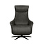 Label51 Fauteuil Lund - Antraciet - Micro Suede - One Size
