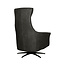 Label51 Fauteuil Lund - Antraciet - Micro Suede - One Size