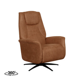 Label51 Fauteuil Stockholm - Cognac - Micro Suede - One Size Label51 Fauteuil Stockholm - Cognac - Micro Suede - One Size