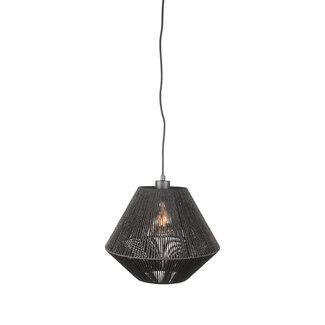 Label51 Hanglamp Ibiza - Zwart - Jute - 1-Lichts Label51 Hanglamp Ibiza - Zwart - Jute - 1-Lichts
