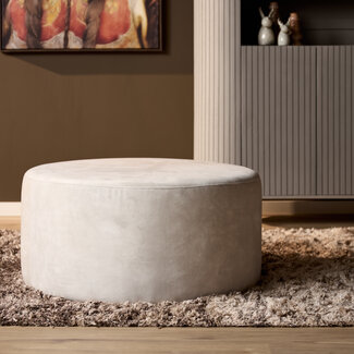 MySofa Hocker | Rond | 80 cm | Adore 102 | Crème