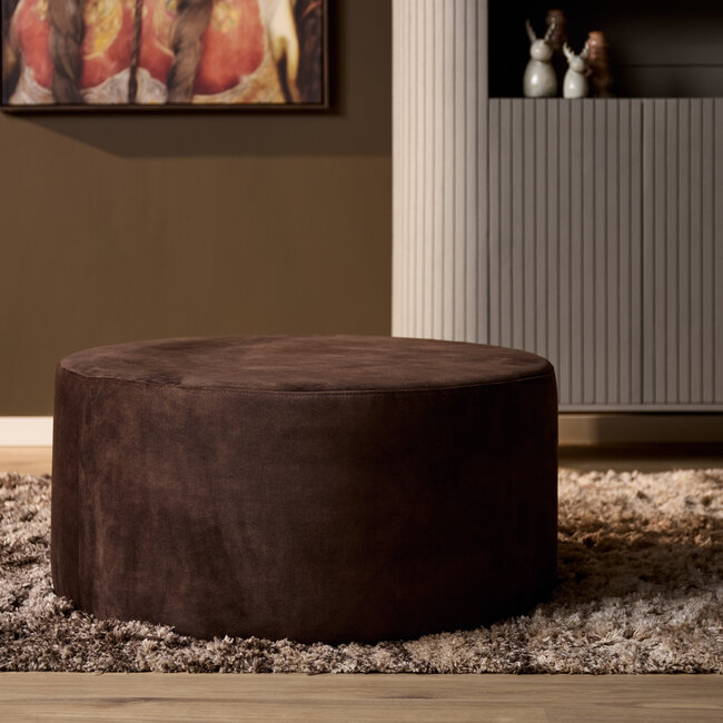 MySofa Hocker | Rond | 80 cm | Adore 108 | Brown