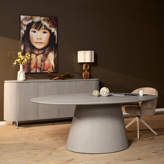 Starfurn Eettafel Solana | 210 cm | Ovaal | Taupe