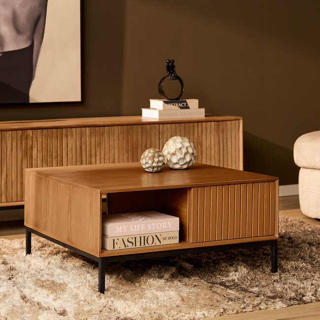 Starfurn Salontafel Madison Natural | 80 cm | Vierkant