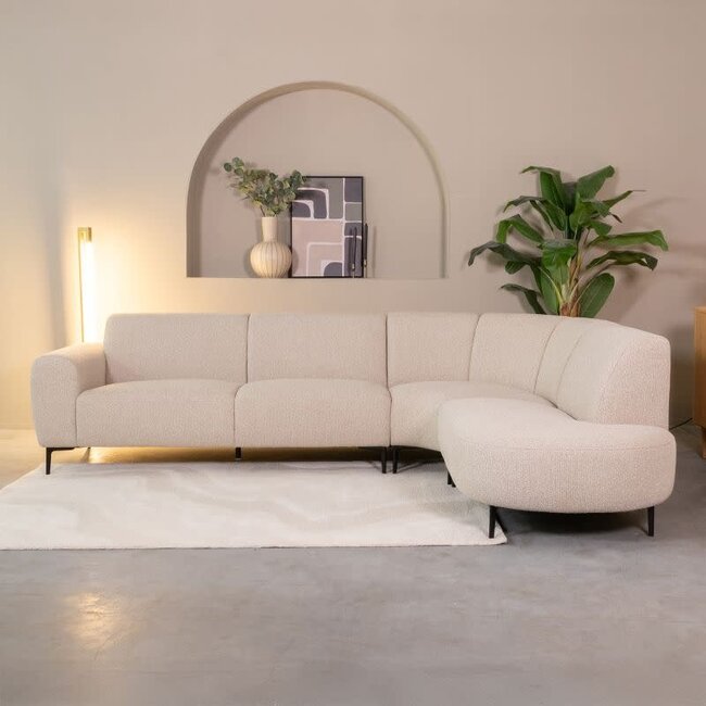 Label51 Hoekbank Mauro Rechts Naturel Royal Boucle