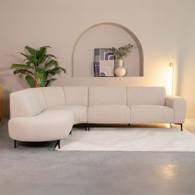 Label51 Hoekbank Mauro Links Naturel Royal Boucle