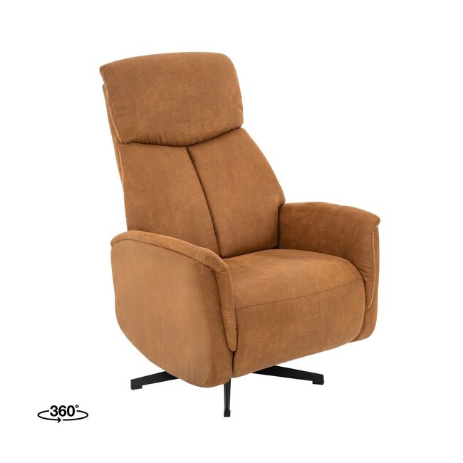 Label51 Fauteuil Helsinki Cognac Micro Suede