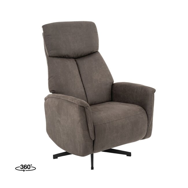 Label51 Fauteuil Helsinki Antraciet Micro Suede
