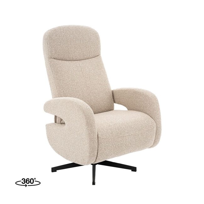 Label51 Relaxfauteuil Esbjerg Naturel Royal Boucle