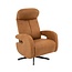 Label51 Relaxfauteuil Esbjerg Cognac Micro Suede