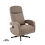 Label51 LABEL51 Relaxfauteuil Esbjerg Taupe Micro Suede – Luxe Manuele Relaxstoel