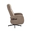 Label51 LABEL51 Relaxfauteuil Esbjerg Taupe Micro Suede – Luxe Manuele Relaxstoel
