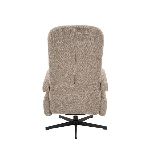 Label51 LABEL51 Relaxfauteuil Esbjerg Mushroom Royal Bouclé – Luxe Manuele Relaxstoel