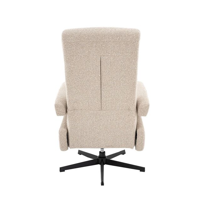 Label51 LABEL51 Elektrische Relaxfauteuil Tampere Naturel Royal Bouclé – Luxe Elektrische Relaxstoel