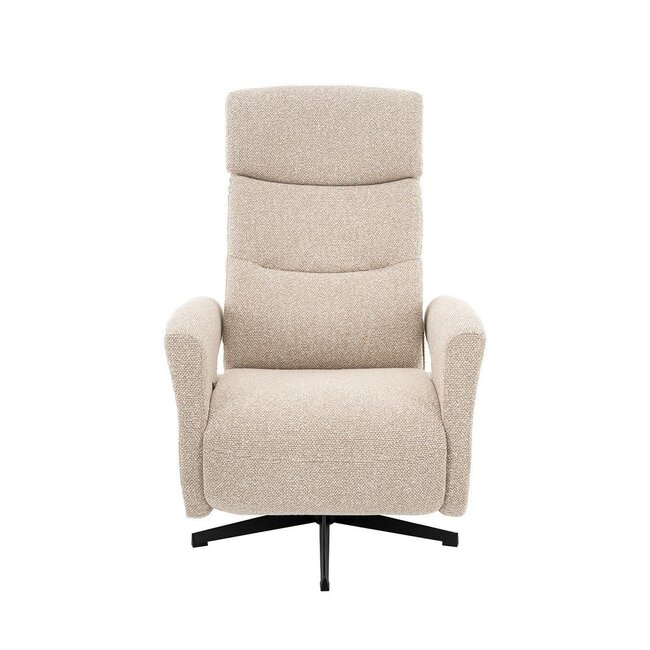 Label51 LABEL51 Elektrische Relaxfauteuil Tampere Naturel Royal Bouclé – Luxe Elektrische Relaxstoel