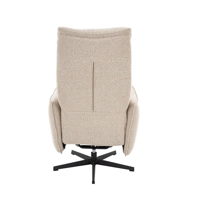 Label51 LABEL51 Elektrische Relaxfauteuil Goteborg Naturel Royal Bouclé – Luxe Draaibare Relaxstoel