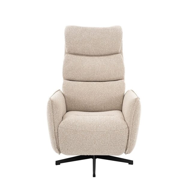 Label51 LABEL51 Elektrische Relaxfauteuil Goteborg Naturel Royal Bouclé – Luxe Draaibare Relaxstoel