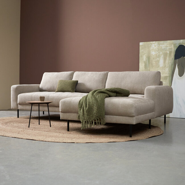 Pepp Bank Oreo Chaise longue rechts - Tesla 2003 linnen