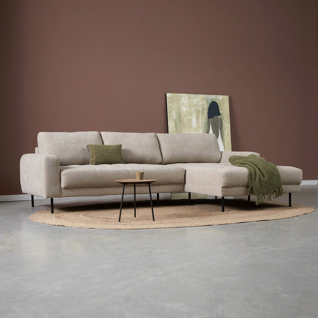 Pepp Bank Oreo Chaise longue rechts - Tesla 2003 linnen