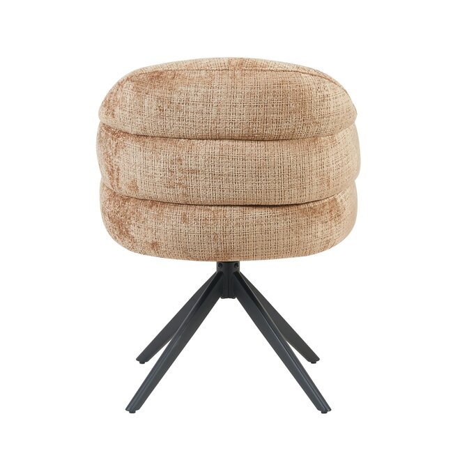 Starfurn Eetkamerstoel Bella | Cinnamon | Poot Black | Met armleuning