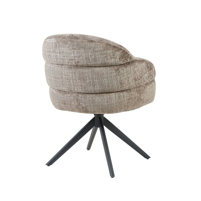 Starfurn Eetkamerstoel Bella | Clay | Poot Black | Met armleuning