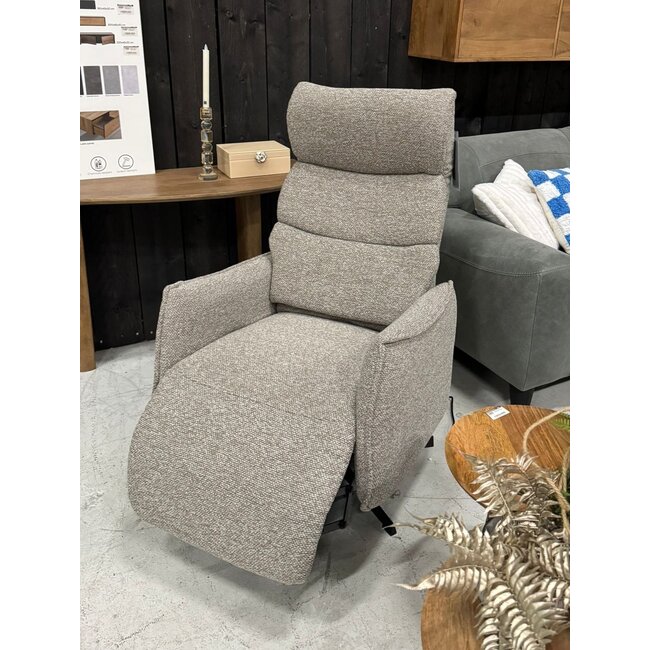 Label51 Elektrische Relaxfauteuil Goteborg Royal Boucle Mushroom