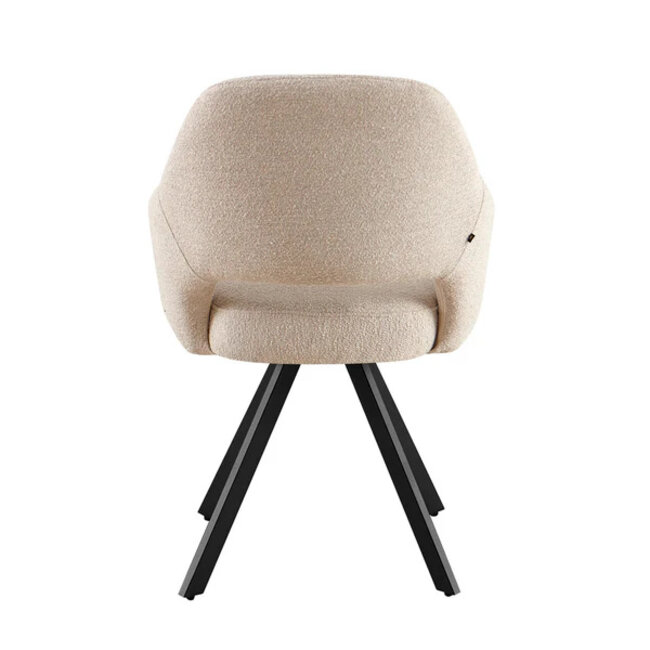 Benoa Eetkamerstoel Emilie alpine 02 Bouclé beige