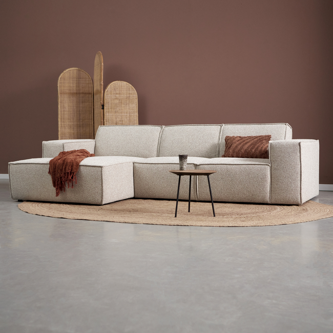 Pepp Hoekbank PLAY met chaise longue links in Serenity 03