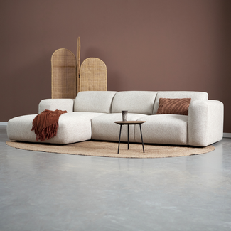 Pepp Hoekbank SOUL met chaise longue links in Sole 05