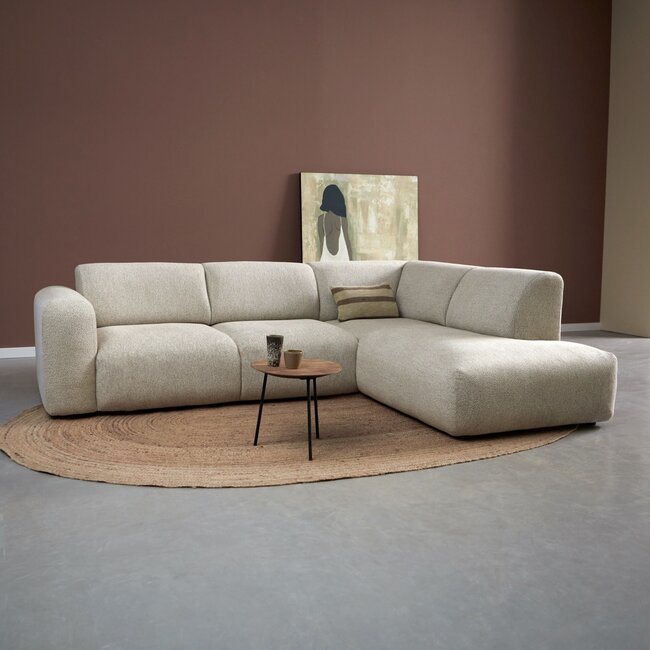 Pepp Hoekbank SOUL met ottoman rechts in Sole 05