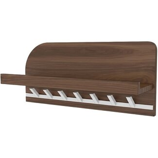 Nijwie Bonaire kapstok 60 met plankje en 7 haken - Welcome Home Collection