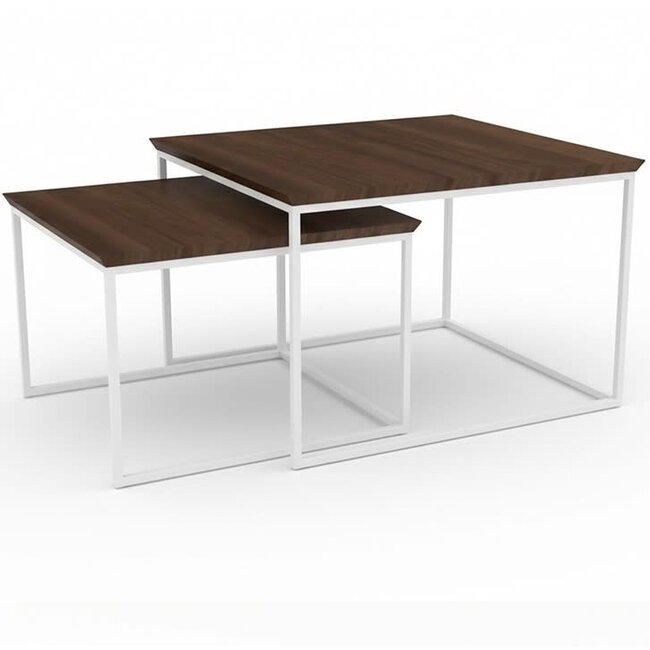 Nijwie Jamaica salontafel, vierkant, set van 2 - Welcome Home Collection