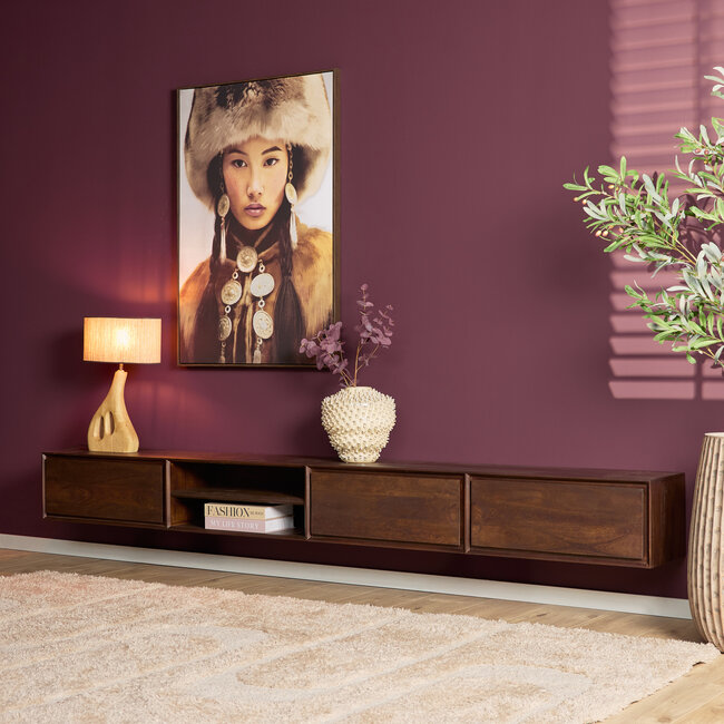 Starfurn Zwevend tv meubel Ambiance Brown | 280 cm