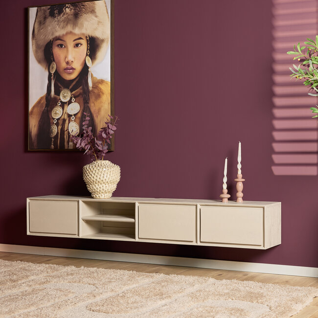 Starfurn Zwevend tv meubel Ambiance Sand | 200 cm