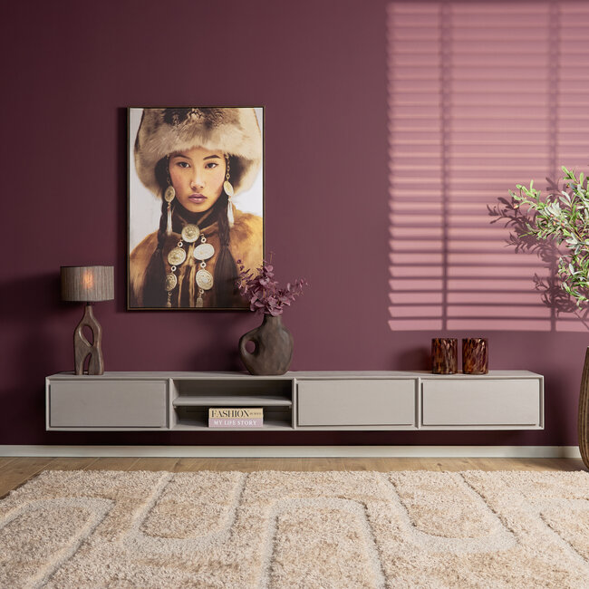 Starfurn Zwevend tv meubel Ambiance Taupe | 240 cm