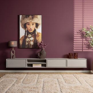 Starfurn Zwevend tv meubel Ambiance Taupe | 280 cm