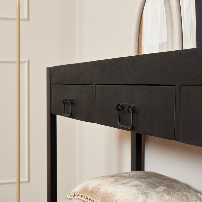 Starfurn Sidetable Boaz Black | 150 cm