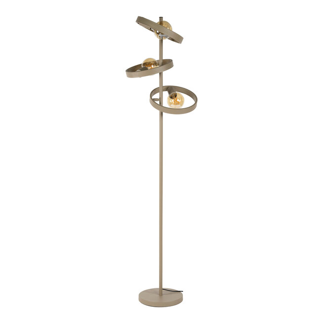 WoonStijl Vloerlamp 3L hover beige
