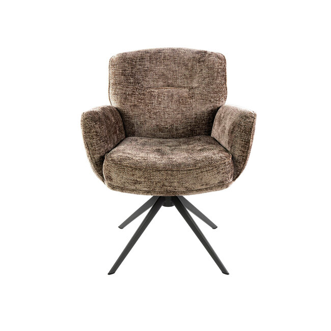 WoonStijl Armstoel Forza draaibaarHoven champagne