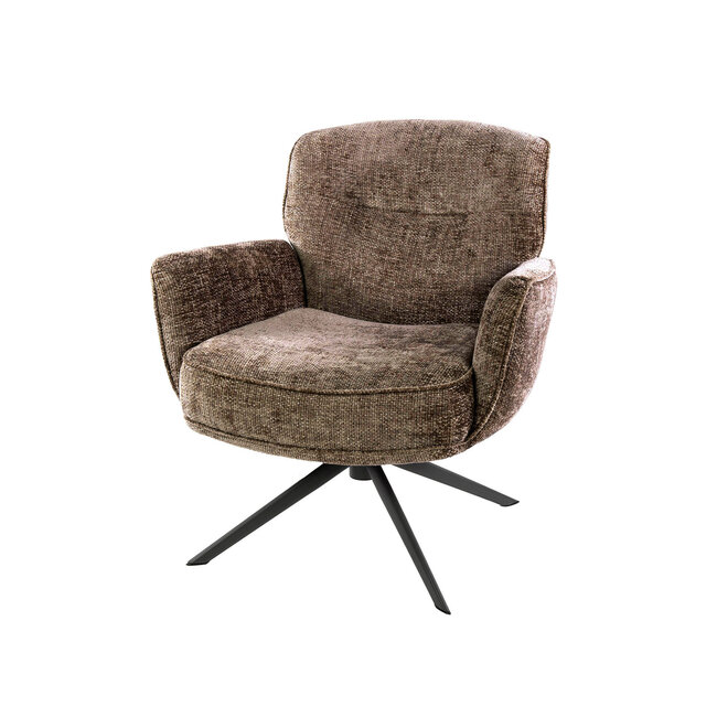 WoonStijl Fauteuil Forza draaibaar Hoven champagne