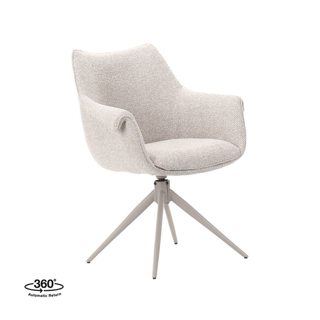 Label51 Eetkamerstoel Narumi - Naturel - Royal Boucle - Taupe