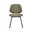 Label51 Eetkamerstoel Bello - Moss - Micro Suede - Zwart